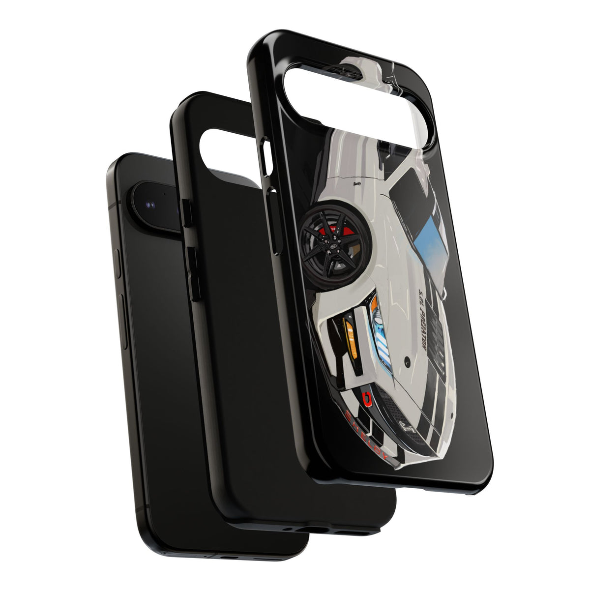 White gt500 car iPhone 17 16 15 14 13 12 Pro Samsung galaxy pixel
