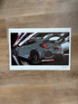 Gray Honda civic Type-R