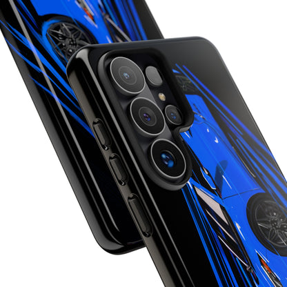 Blue Corvette C8 z06 Design for iPhone 18 17 16 15 14 13 Pro Max