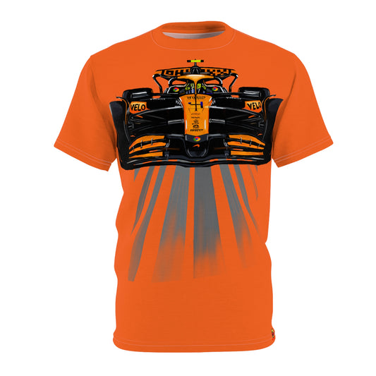 McLaren racing Lando Norris F1 car Unisex Cut & Sew Tshirt(AOP)
