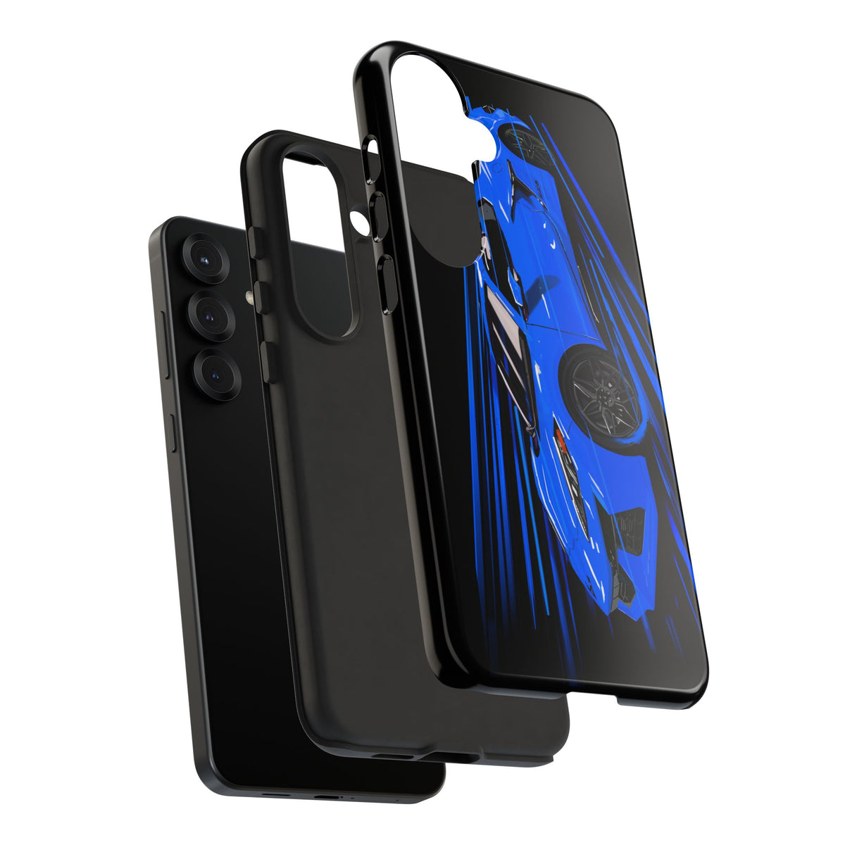Blue Corvette C8 z06 Design for iPhone 18 17 16 15 14 13 Pro Max