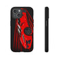 Red C8 corvette Z06 Case iPhone 18 17 16 15 14 13 12 11 Pro Samsung Galaxy Pixel