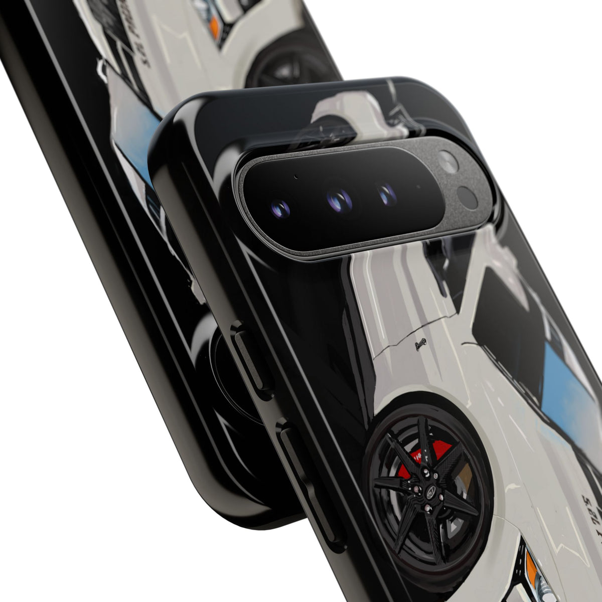 White gt500 car iPhone 17 16 15 14 13 12 Pro Samsung galaxy pixel
