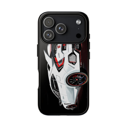 White Type-r civic Case iPhone 18 17 16 15 14 13 12 Pro Samsung Galaxy Pixel