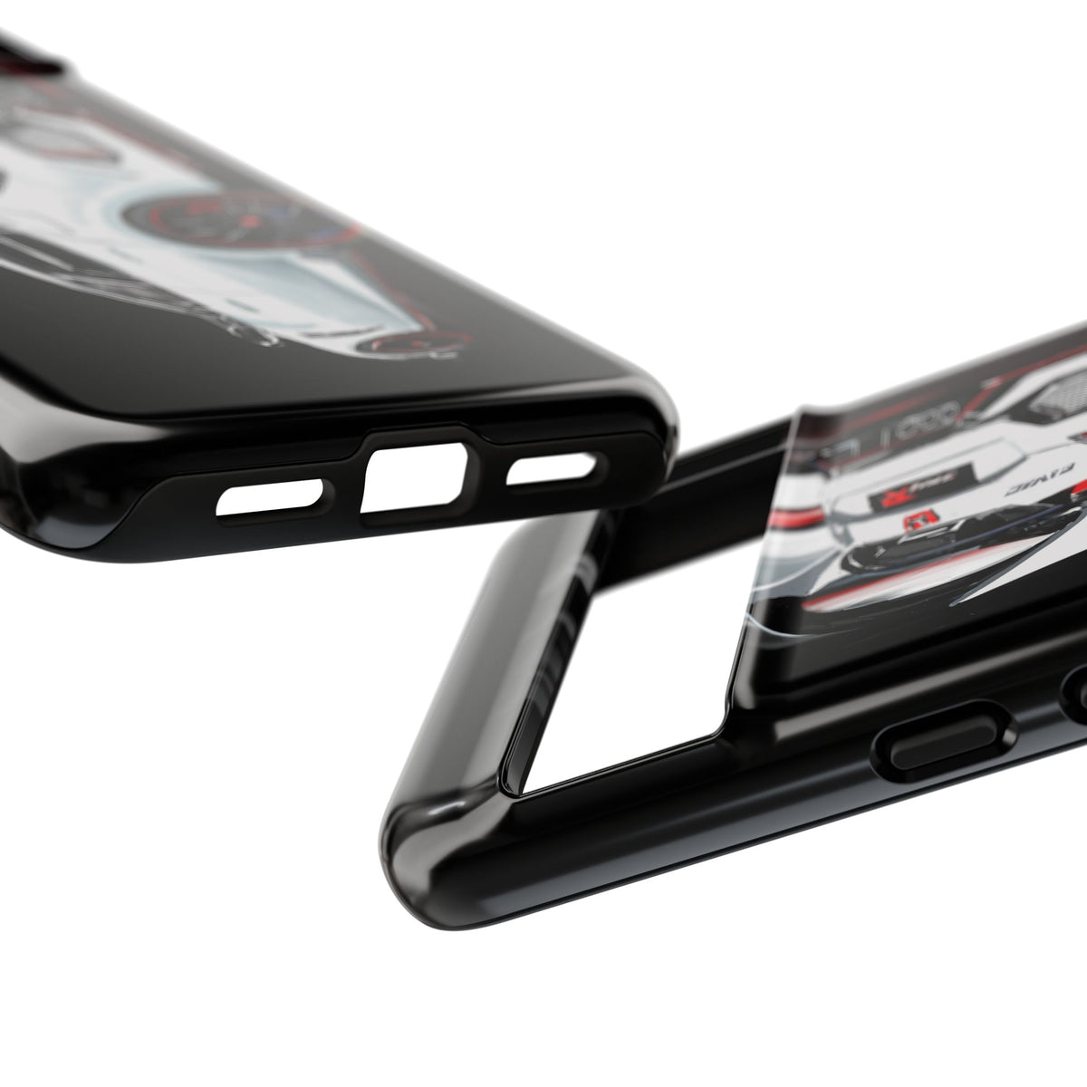 White Type-r civic Case iPhone 18 17 16 15 14 13 12 Pro Samsung Galaxy Pixel