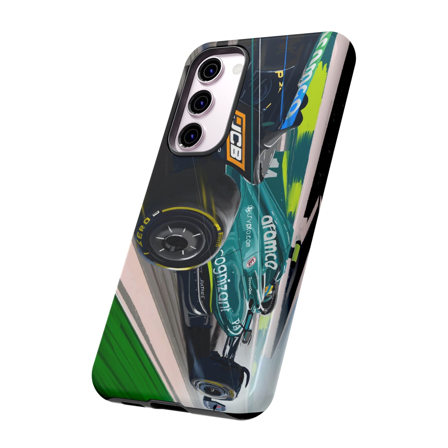 Fernando Alonso Aston Martin F1 Case iPhone 16 15 14 13 12 Samsung Galaxy Pixel