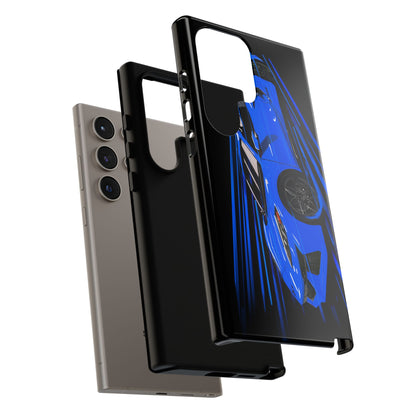 Blue Corvette C8 z06 Design for iPhone 18 17 16 15 14 13 Pro Max