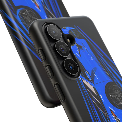 Blue Corvette C8 z06 Design for iPhone 18 17 16 15 14 13 Pro Max