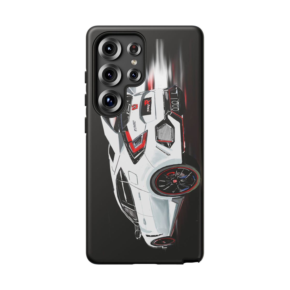 White Type-r civic Case iPhone 18 17 16 15 14 13 12 Pro Samsung Galaxy Pixel