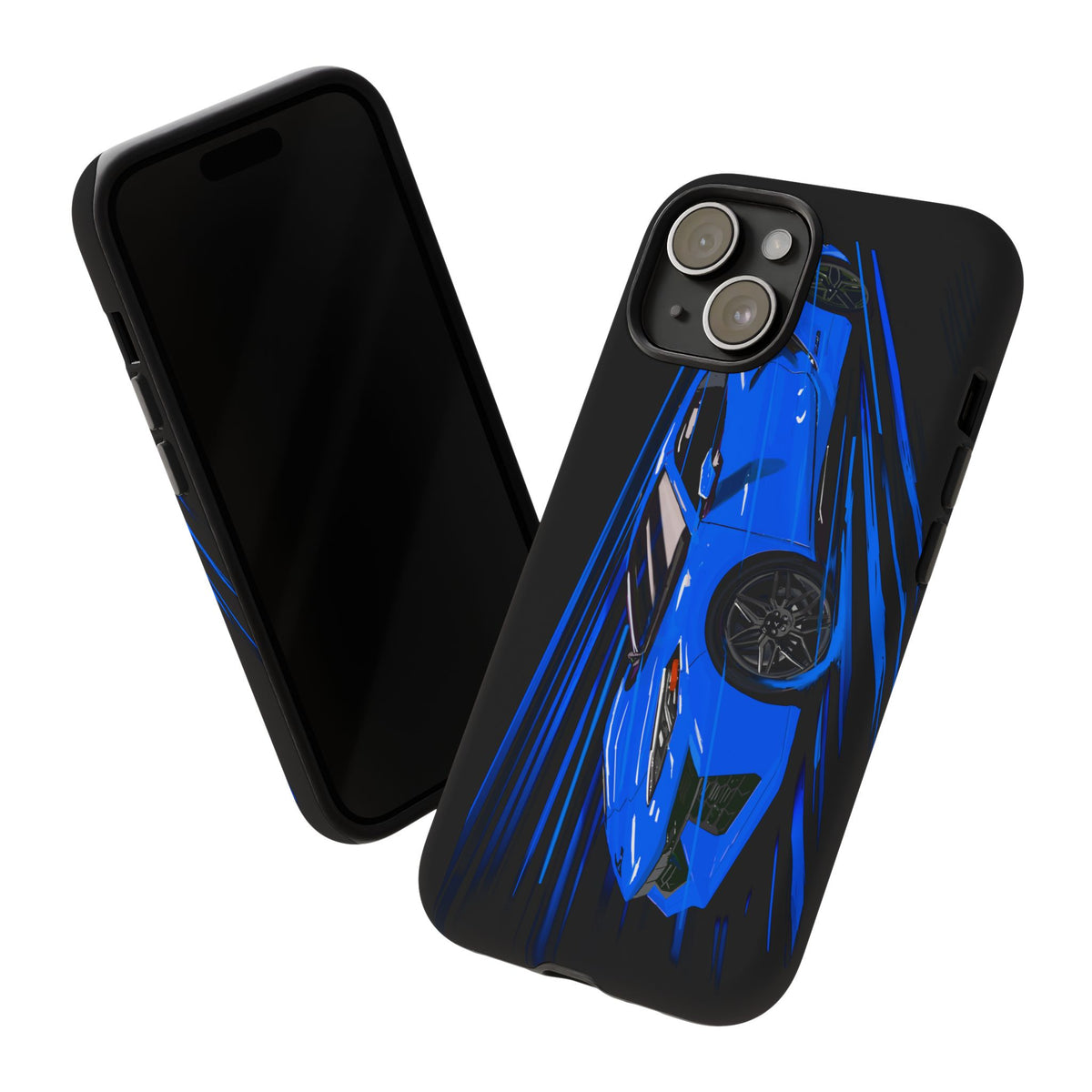 Blue Corvette C8 z06 Design for iPhone 18 17 16 15 14 13 Pro Max