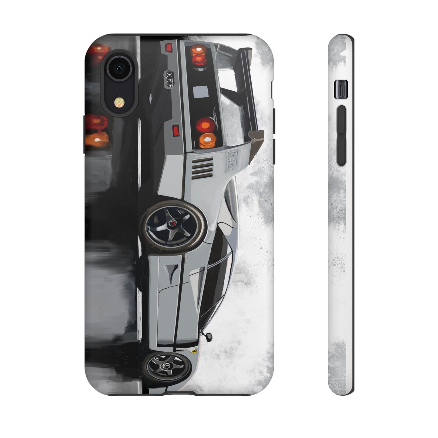 Gray Ferrari F40 Case iPhone 16 15 14 13 12 11 Pro max Samsung Galaxy Pixel