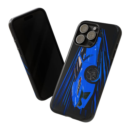 Blue Corvette C8 z06 Design for iPhone 18 17 16 15 14 13 Pro Max