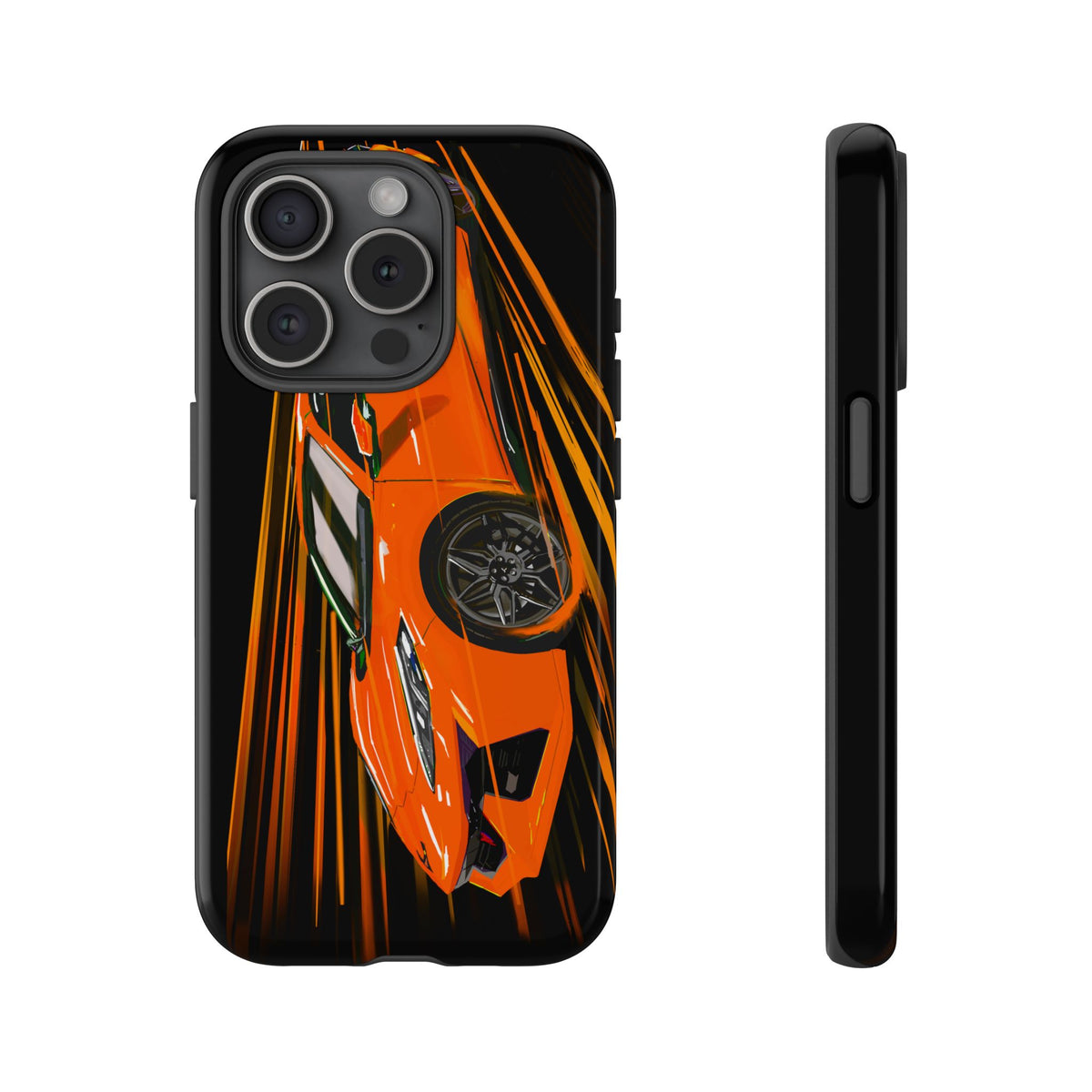 Orange C8 corvette Z06 iPhone 18 17 16 15 14 13 12 Pro  Samsung Galaxy Pixel