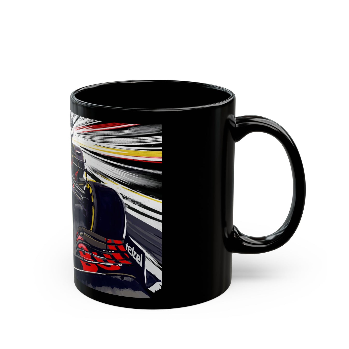 formula one F1 RB16 Black Coffee Tea Mug (11oz, 15oz)