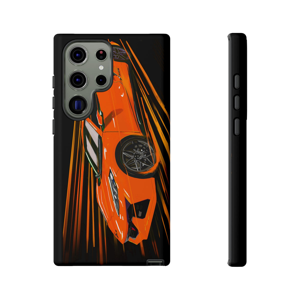 Orange C8 corvette Z06 iPhone 18 17 16 15 14 13 12 Pro  Samsung Galaxy Pixel