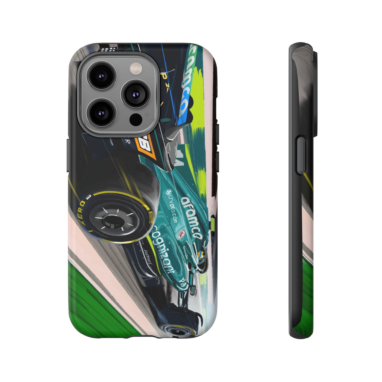 Fernando Alonso Aston Martin F1 Case iPhone 16 15 14 13 12 Samsung Galaxy Pixel