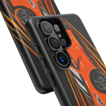 Orange C8 corvette Z06 iPhone 18 17 16 15 14 13 12 Pro  Samsung Galaxy Pixel