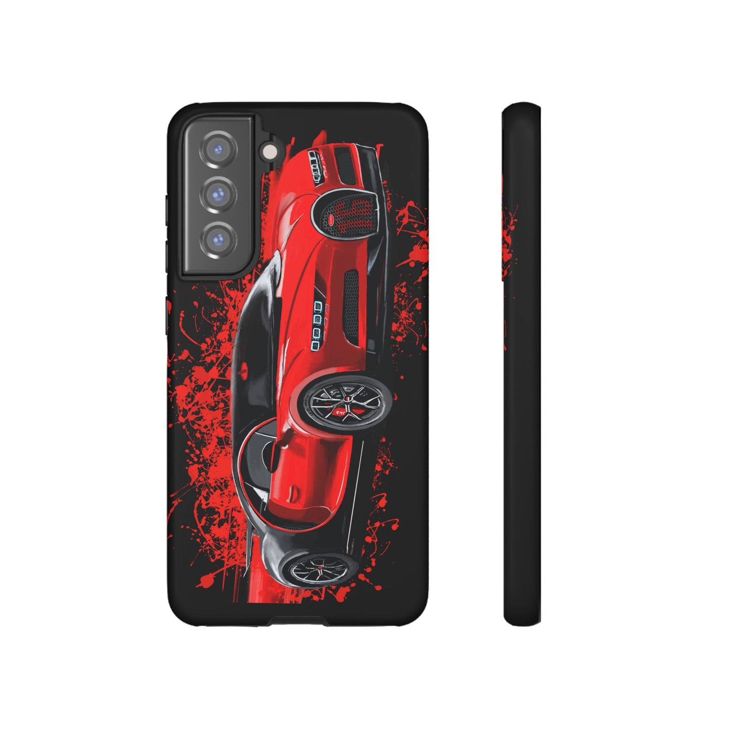 Red Bugatti Chiron Case iPhone 16 15 14 13 12 11 Pro max Samsung Galaxy Pixel