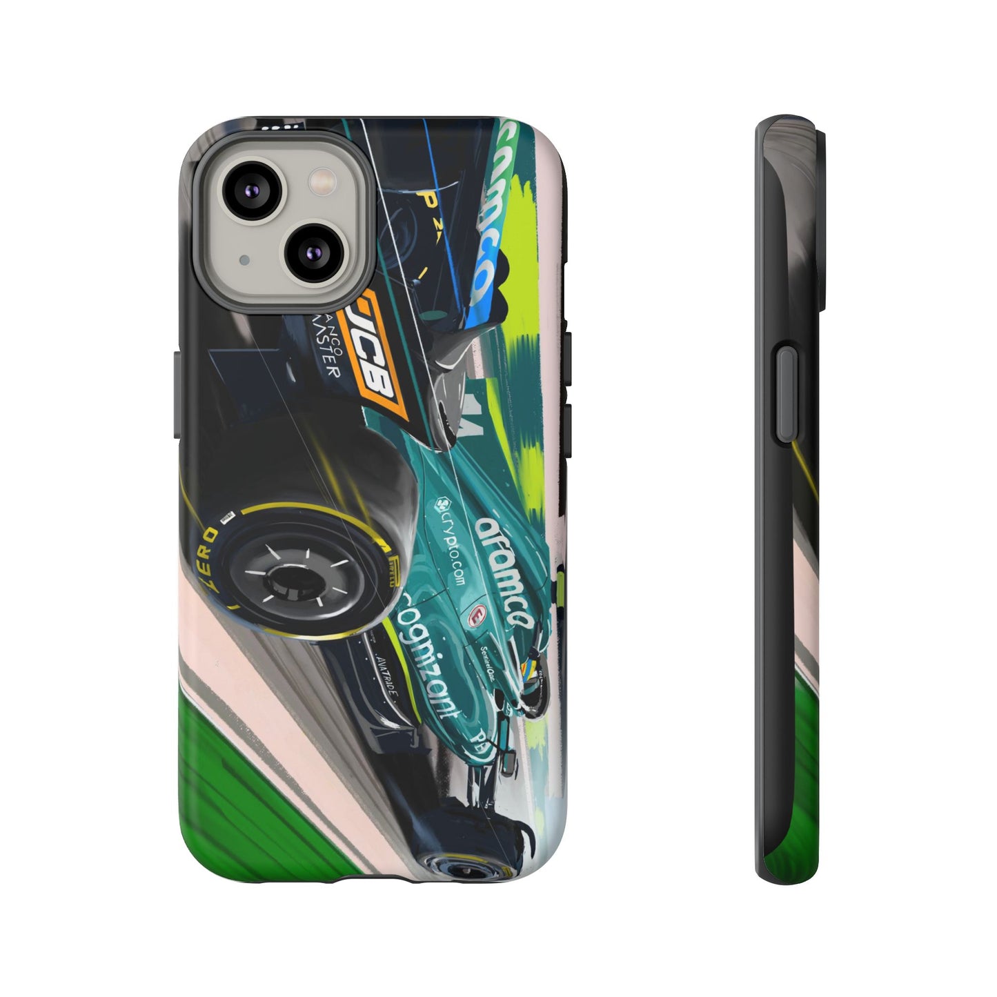 Fernando Alonso Aston Martin F1 Case iPhone 16 15 14 13 12 Samsung Galaxy Pixel