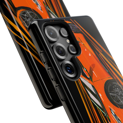 Orange C8 corvette Z06 iPhone 18 17 16 15 14 13 12 Pro  Samsung Galaxy Pixel