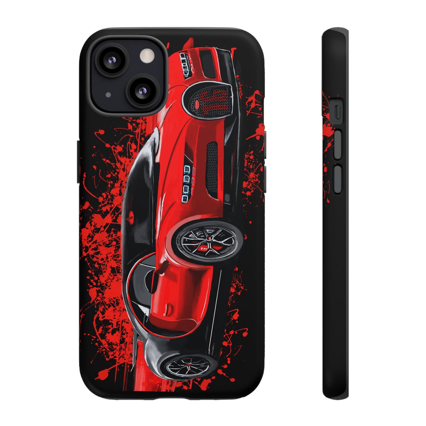 Red Bugatti Chiron Case iPhone 16 15 14 13 12 11 Pro max Samsung Galaxy Pixel