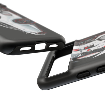 White Type-r civic Case iPhone 18 17 16 15 14 13 12 Pro Samsung Galaxy Pixel