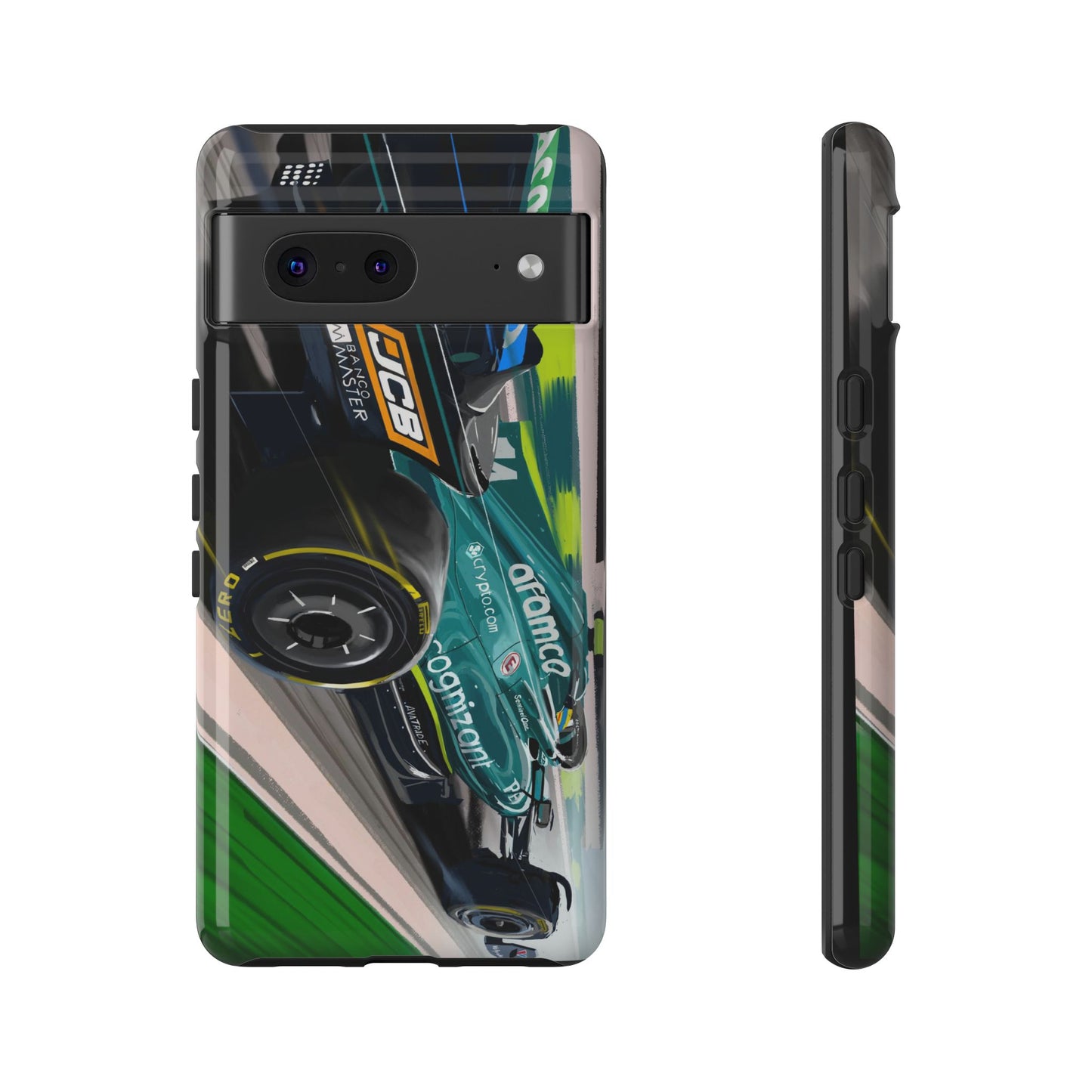 Fernando Alonso Aston Martin F1 Case iPhone 16 15 14 13 12 Samsung Galaxy Pixel