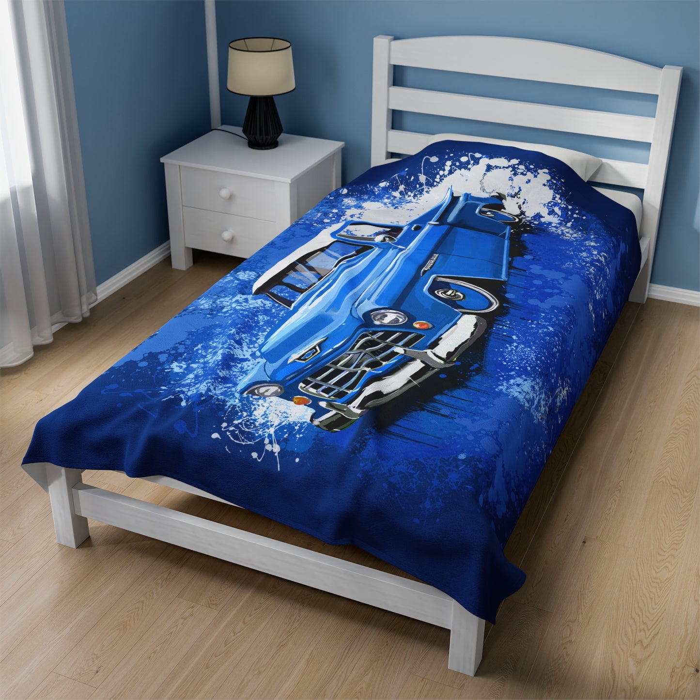 55 Chevy 3100 pickup classic Microfiber Blanket