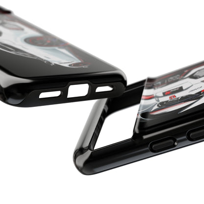 White Type-r civic Case iPhone 18 17 16 15 14 13 12 Pro Samsung Galaxy Pixel
