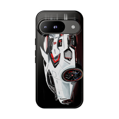 White Type-r civic Case iPhone 18 17 16 15 14 13 12 Pro Samsung Galaxy Pixel