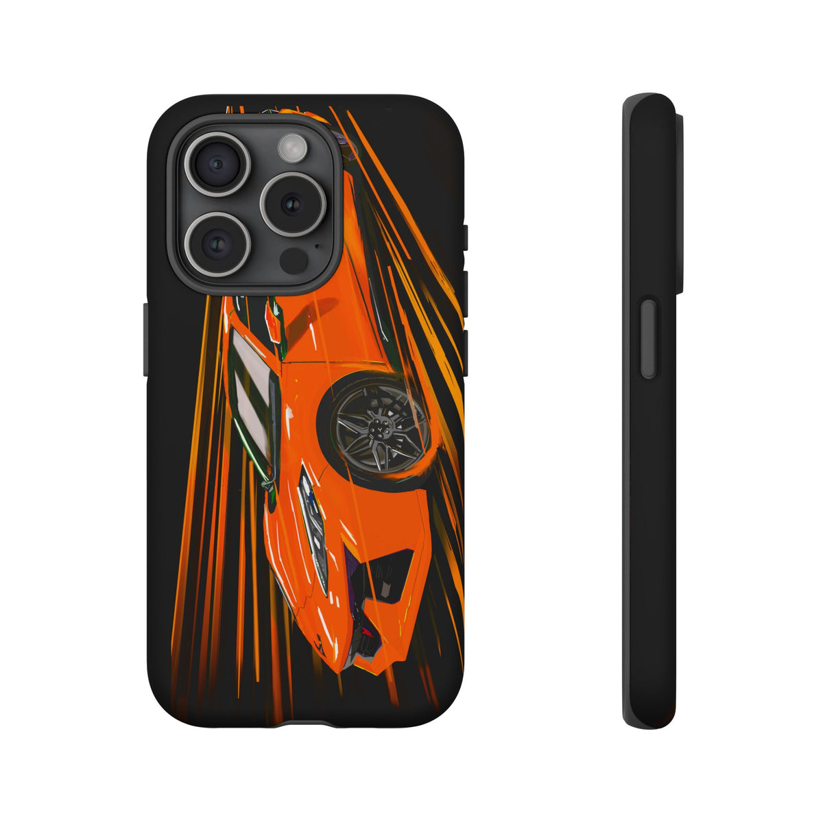 Orange C8 corvette Z06 iPhone 18 17 16 15 14 13 12 Pro  Samsung Galaxy Pixel