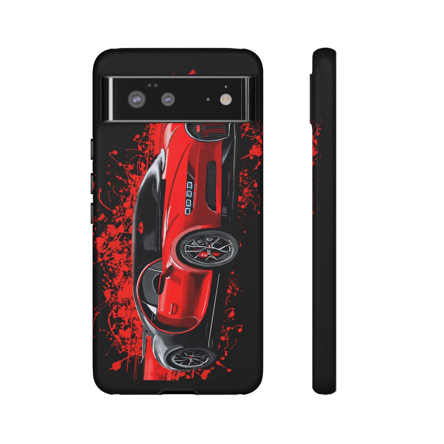 Red Bugatti Chiron Case iPhone 16 15 14 13 12 11 Pro max Samsung Galaxy Pixel