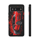 Bugatti Red Chiron Case iPhone 16 15 14 13 12 11 Pro max Samsung Galaxy Pixel