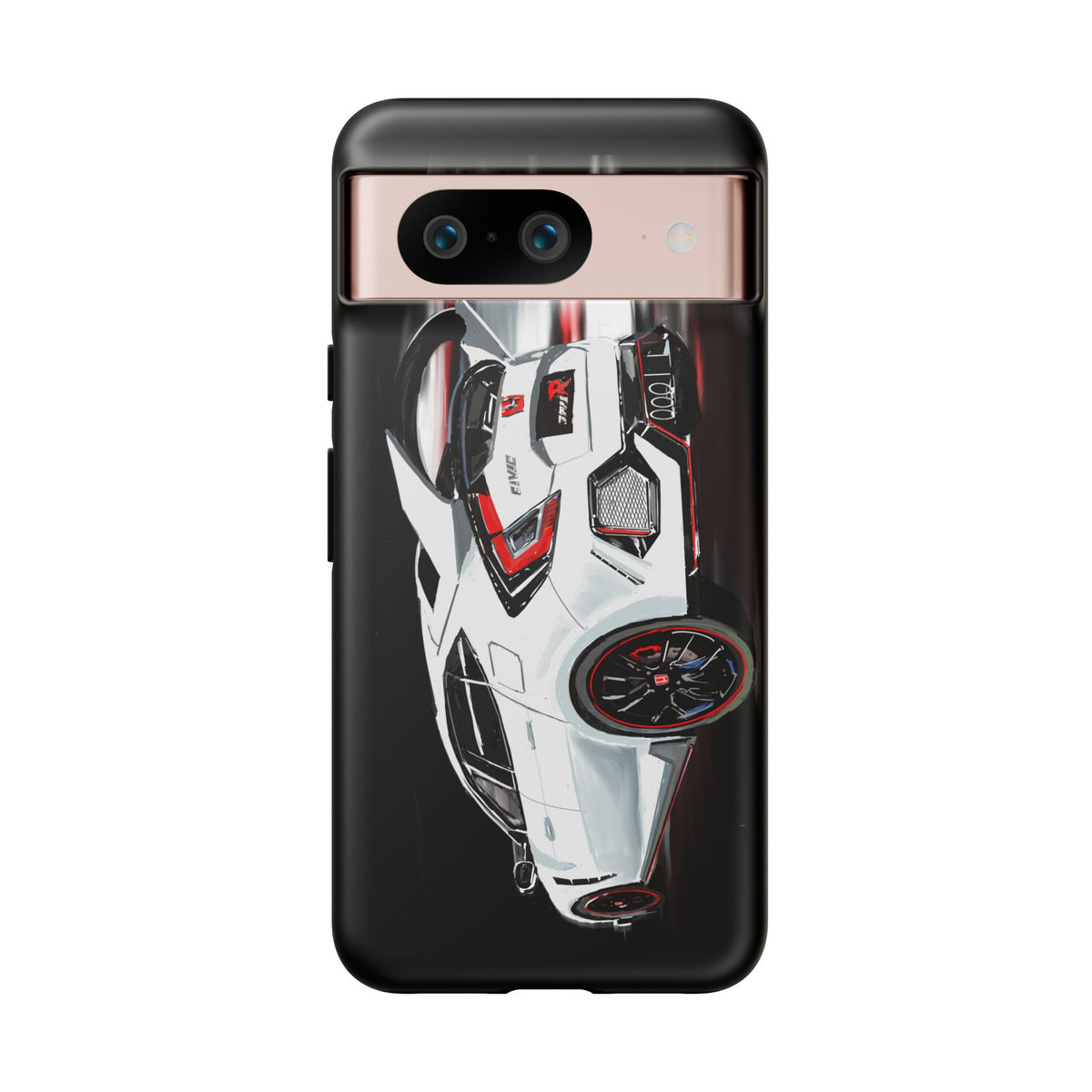 White Type-r civic Case iPhone 18 17 16 15 14 13 12 Pro Samsung Galaxy Pixel