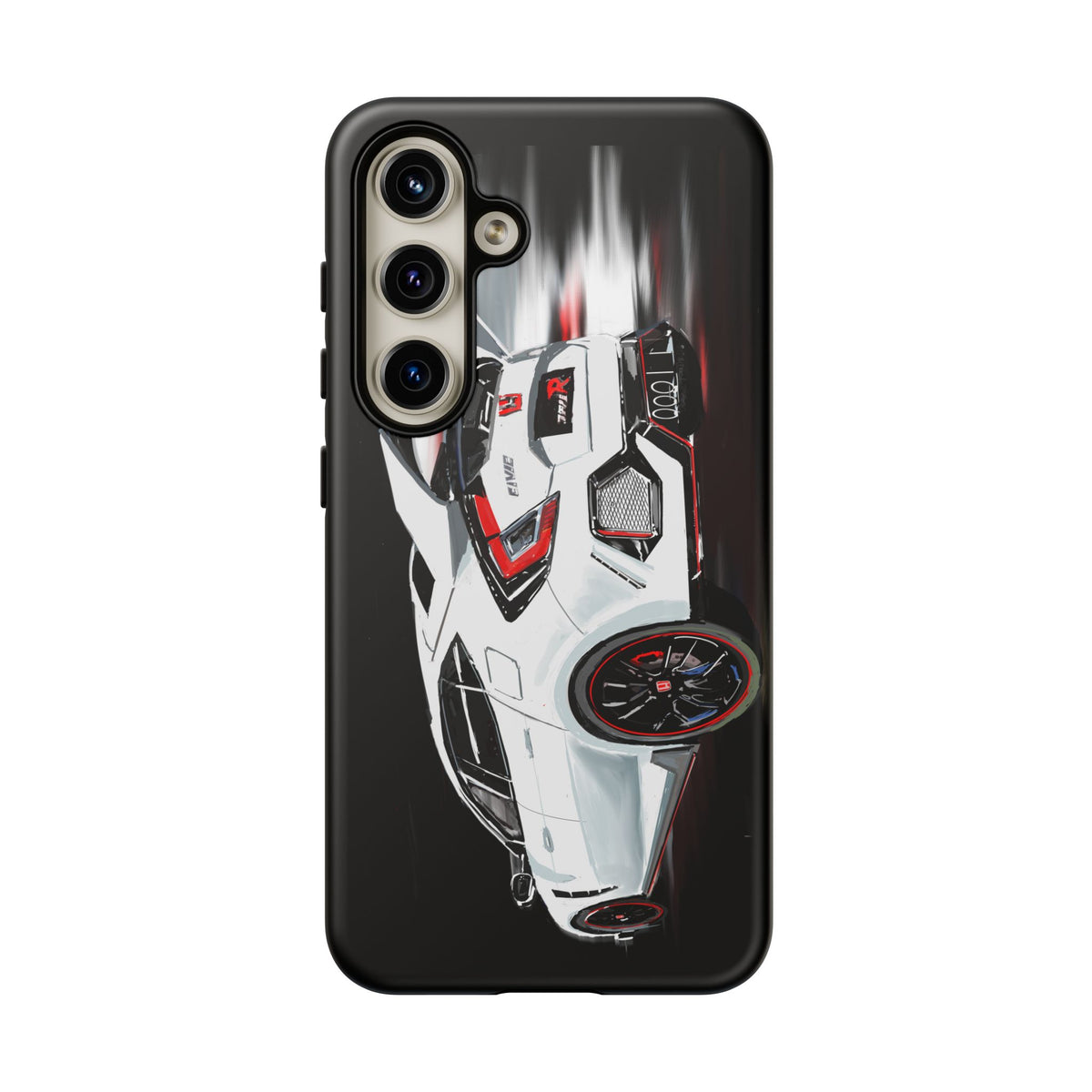 White Type-r civic Case iPhone 18 17 16 15 14 13 12 Pro Samsung Galaxy Pixel