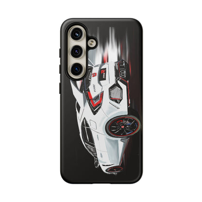 White Type-r civic Case iPhone 18 17 16 15 14 13 12 Pro Samsung Galaxy Pixel