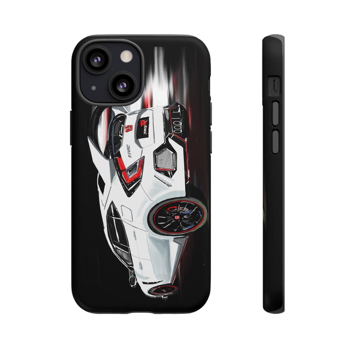 White Type-r civic Case iPhone 18 17 16 15 14 13 12 Pro Samsung Galaxy Pixel
