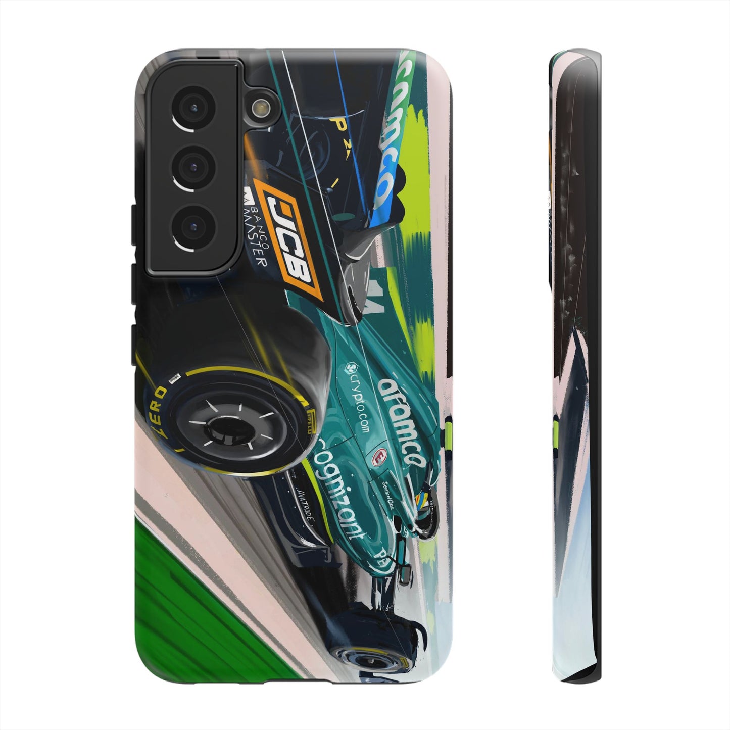 Fernando Alonso Aston Martin F1 Case iPhone 16 15 14 13 12 Samsung Galaxy Pixel