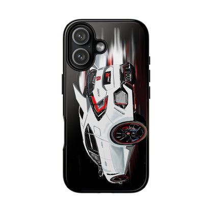 White Type-r civic Case iPhone 18 17 16 15 14 13 12 Pro Samsung Galaxy Pixel
