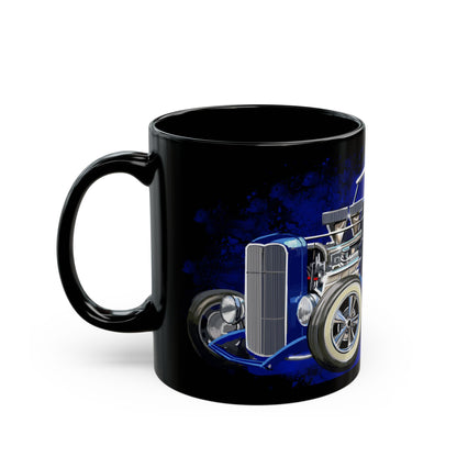 Blue Hot Rod dad gift Mug coffee tea(11oz, 15oz)