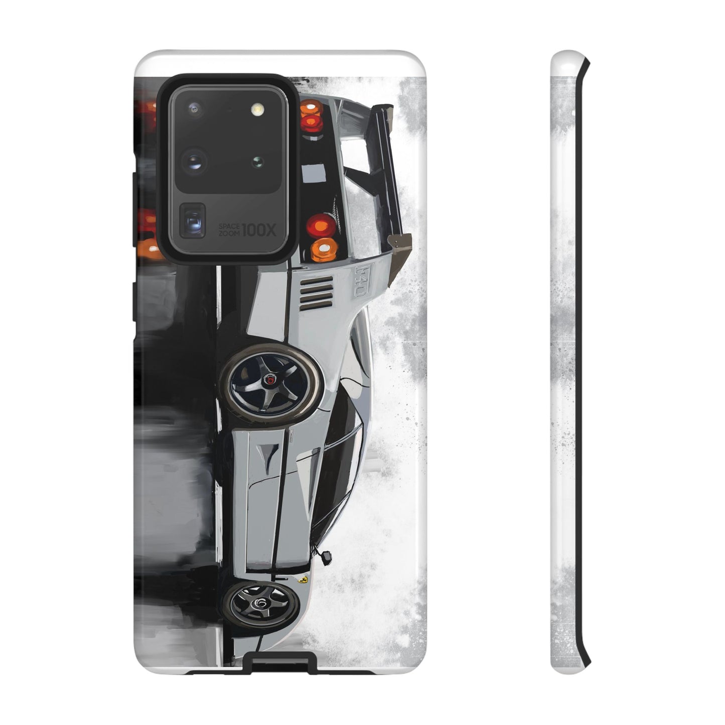 Gray Ferrari F40 Case iPhone 16 15 14 13 12 11 Pro max Samsung Galaxy Pixel