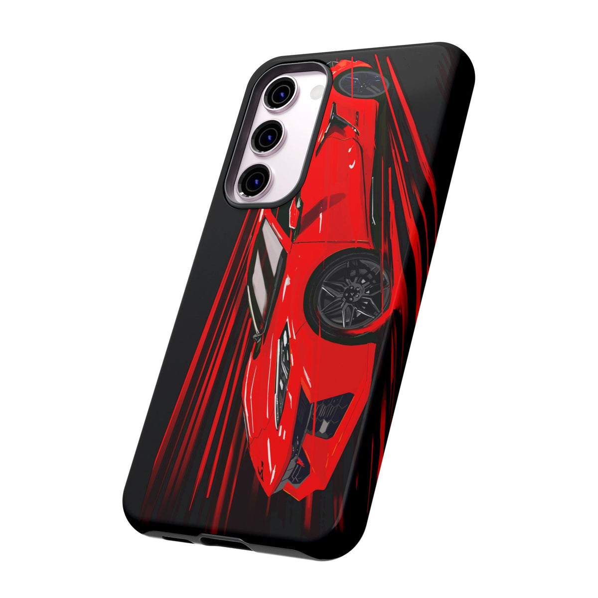 Red C8 corvette Z06 Case iPhone 18 17 16 15 14 13 12 11 Pro Samsung Galaxy Pixel