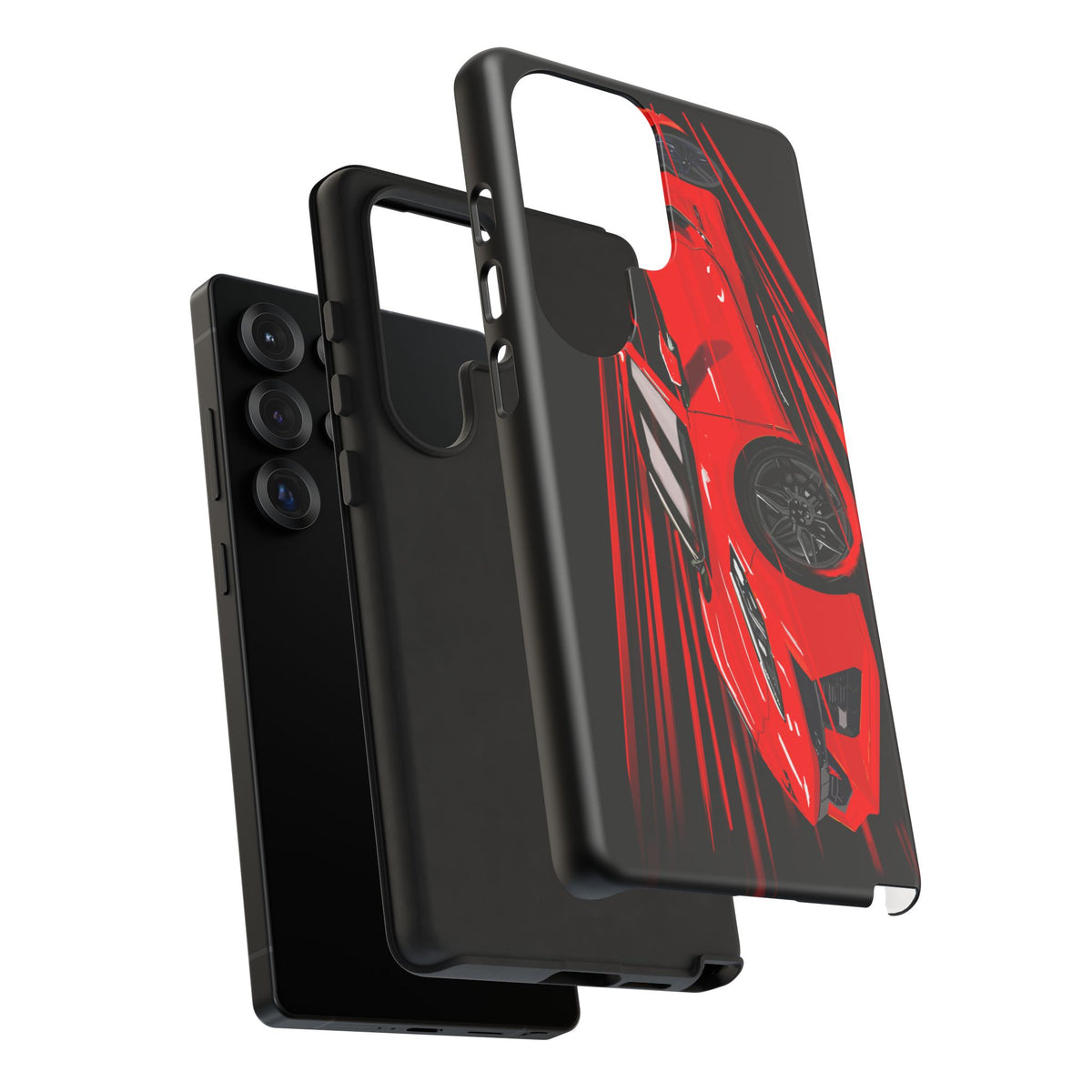 Red C8 corvette Z06 Case iPhone 18 17 16 15 14 13 12 11 Pro Samsung Galaxy Pixel