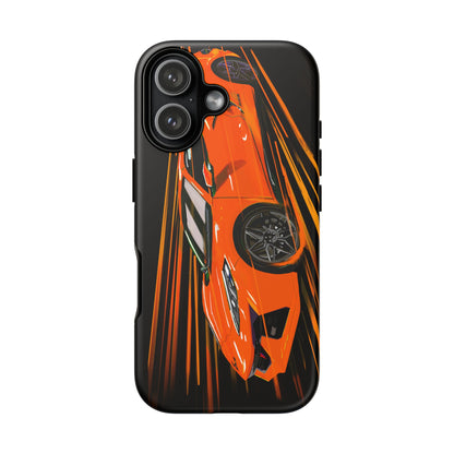 Orange C8 corvette Z06 iPhone 18 17 16 15 14 13 12 Pro  Samsung Galaxy Pixel