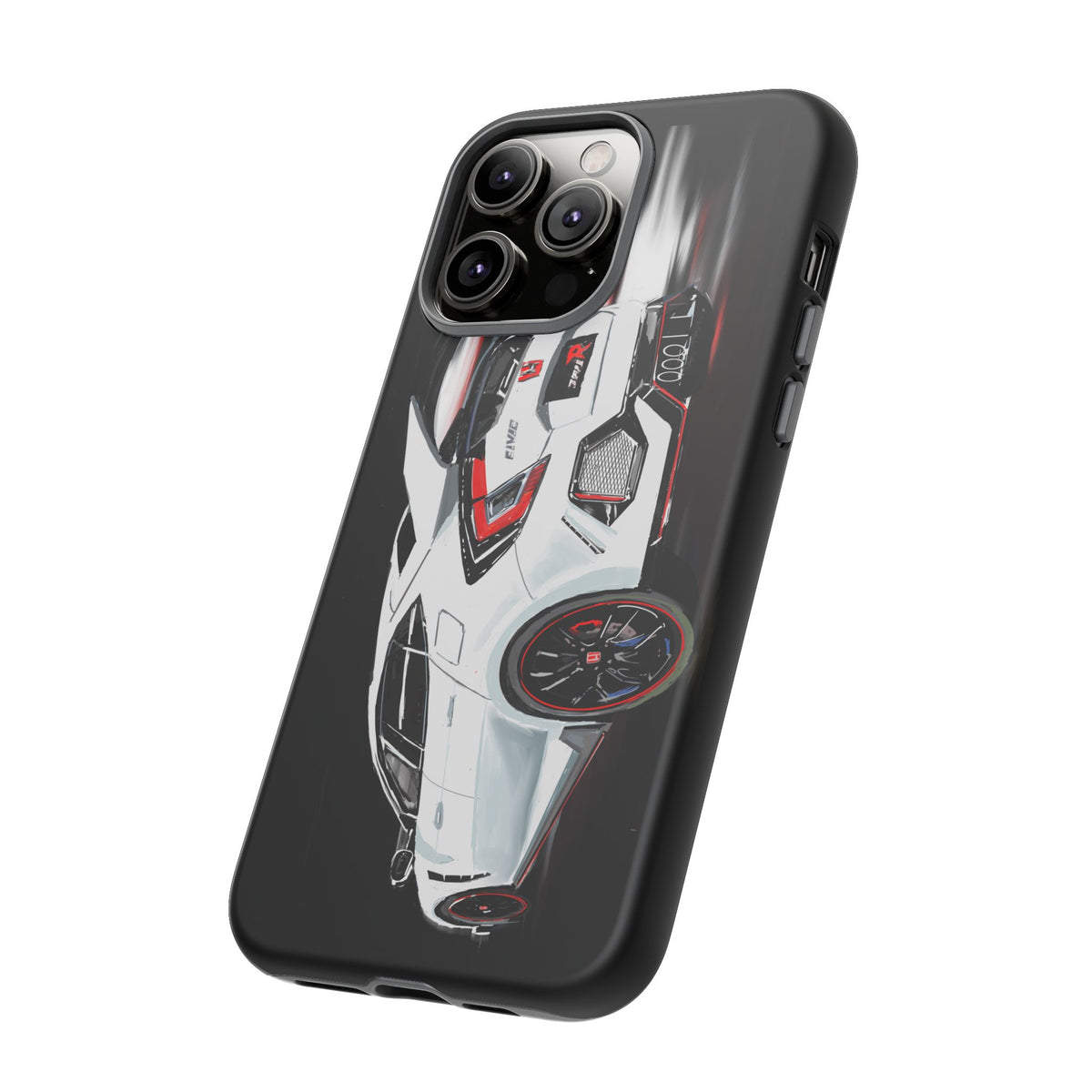 White Type-r civic Case iPhone 18 17 16 15 14 13 12 Pro Samsung Galaxy Pixel