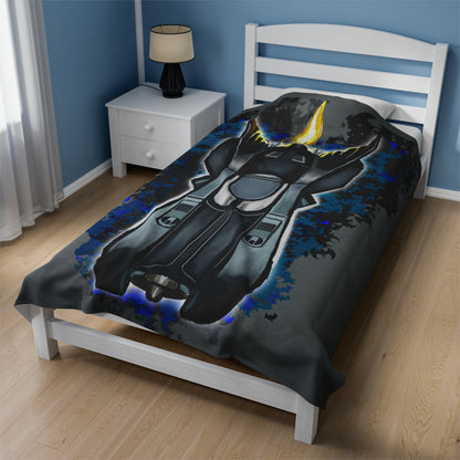 89 Batmobile movie car Microfiber Blanket