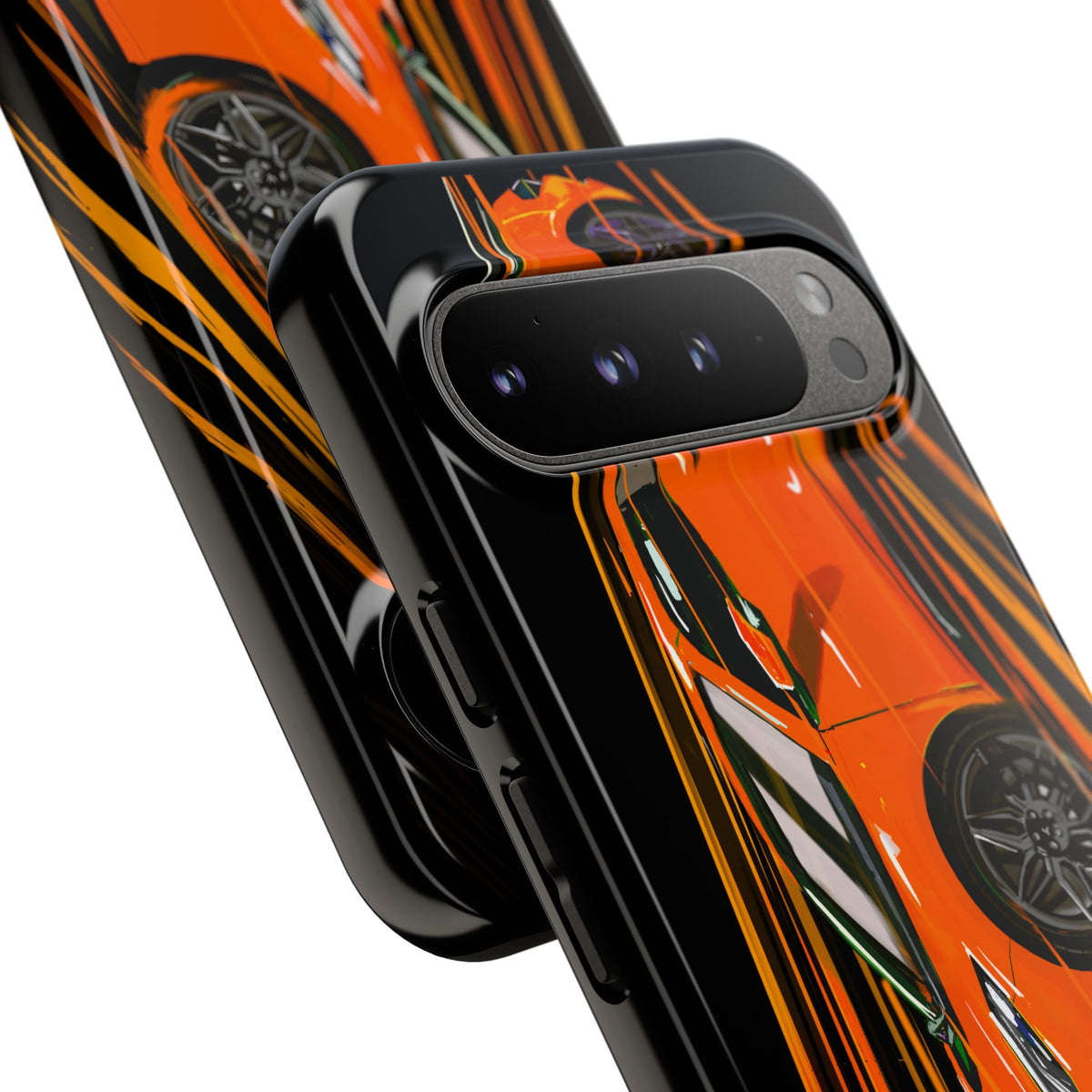 Orange C8 corvette Z06 iPhone 18 17 16 15 14 13 12 Pro  Samsung Galaxy Pixel