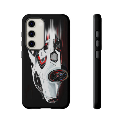 White Type-r civic Case iPhone 18 17 16 15 14 13 12 Pro Samsung Galaxy Pixel