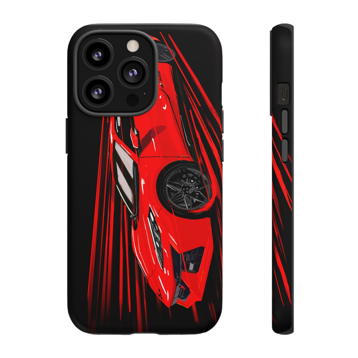 Red C8 corvette Z06 Case iPhone 18 17 16 15 14 13 12 11 Pro Samsung Galaxy Pixel