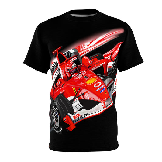 Michael Schumacher Ferrari formula one racing Unisex Cut & Sew Tshirt (AOP)